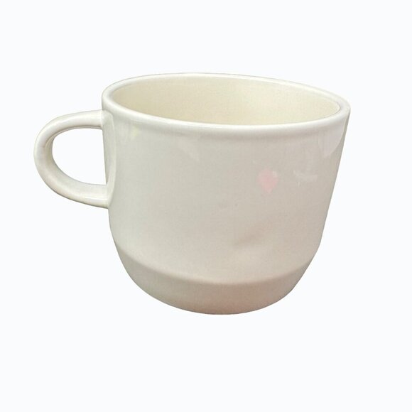 Rae Dunn DRINK Cappuccino Mug Wide Ceramic Large Coffee Cup Magenta LL Gift Whi - Picture 5 of 7
